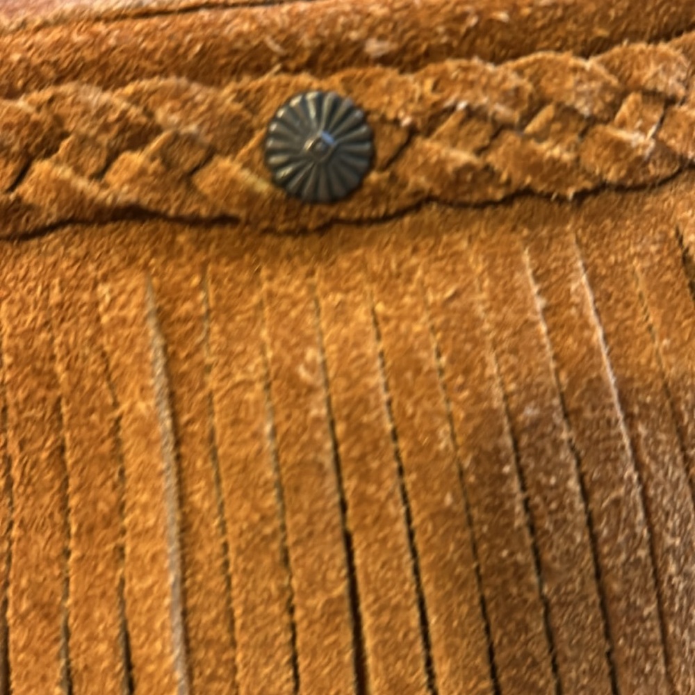 Vintage boho Minnetonka suede fringe shoulder bag purse - Picture 16 of 16